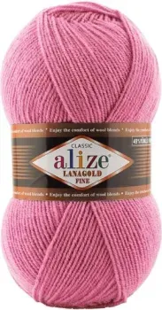 Alize Lanagold fine 178 100 г 390 м (ярко-розовый)