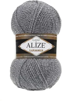 Alize Lanagold 651 (240 м, серый меланж)