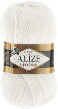 Alize Lanagold 55 (240 м, белый)