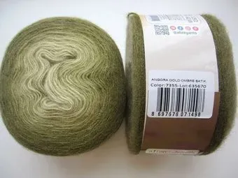 Alize Angora Gold Ombre Batik 7355 150 г 825 м (оливковый)