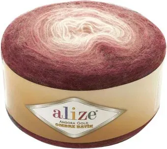 Alize Angora Gold Ombre Batik 7247 150 г 825 м (бордовый)