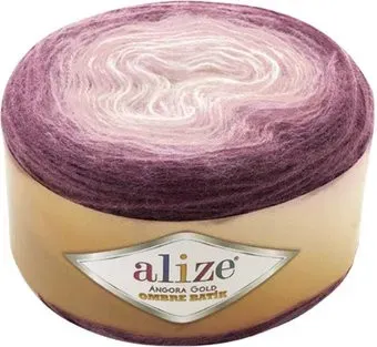 Alize Angora Gold Ombre Batik 7244 150 г 825 м (сливово-лиловый)