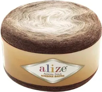Alize Angora Gold Ombre Batik 7243 150 г 825 м (кофейно-молочный)