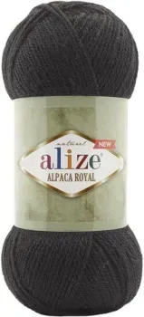 Alize Alpaca Royal 60 (250 м, черный, 5 мотков)
