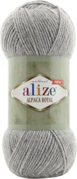 Alize Alpaca Royal 21 (250 м, серый меланж, 5 мотков)