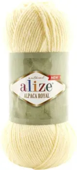 Alize Alpaca Royal 01 (250 м, кремовый, 5 мотков)