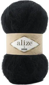 Alize 3 Season 60 100 г 500 м (черный)