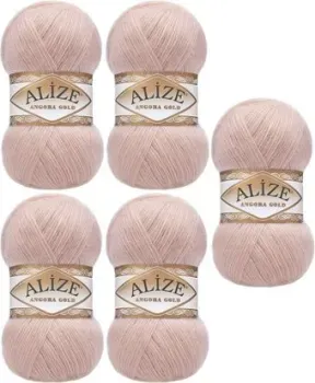 Alize Angora Gold 161 (550 м, пудровый, 5 мотков)
