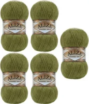 Alize Angora Gold 758 (550 м, оливковый, 5 мотков)