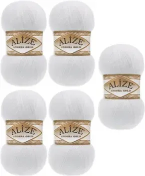 Alize Angora Gold 55 (550 м, белый, 5 мотков)