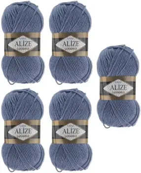 Alize Lanagold 203 (240 м, джинс, 5 мотков)