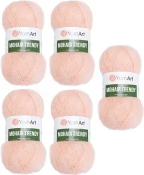 Yarnart Mohair Trendy 145 (персиковый, 5 шт)