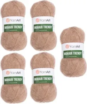 Yarnart Mohair Trendy 116 (бежевый, 5 шт)