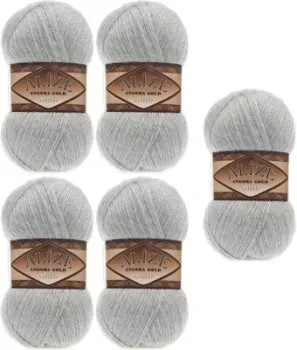 Alize Angora Gold Simli 21 (500 м, серый, 5 мотков)