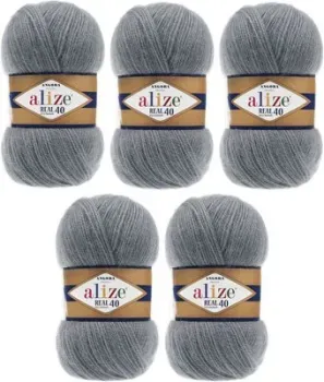 Alize Angora Real 40 87 (480 м, серый, 5 мотков)