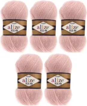 Alize Angora Real 40 363 (480 м, нежная роза, 5 мотков)