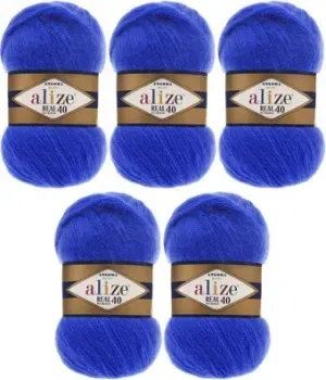 Alize Angora Real 40 141 (480 м, василек, 5 мотков)
