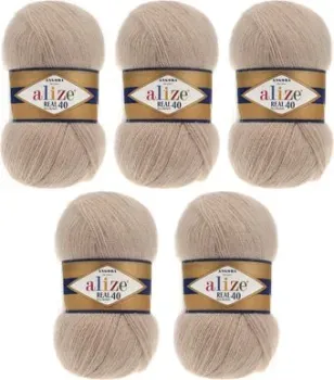 Alize Angora Real 40 05 (480 м, бежевый, 5 мотков)