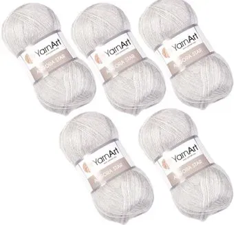 Yarnart Angora Star 282 (500 м, серый, 5 мотков)