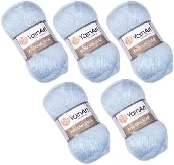 Yarnart Angora Star 215 (500 м, голубой, 5 мотков)