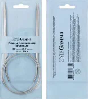 Gamma круговые MKN сталь d 5.0 мм 100 см 1 шт с металлической леской
