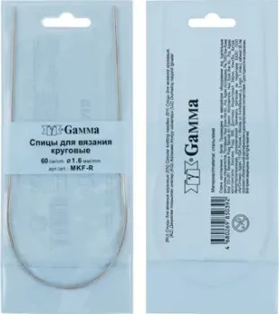 Gamma круговые MKF-R сталь d 1.6 мм 60 см 1 шт с металлической леской