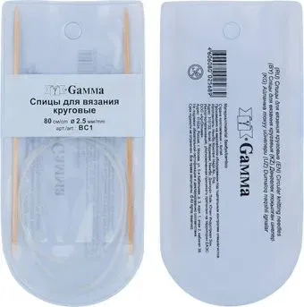 Gamma круговые BC1 бамбук d 2.5 мм 80 см 1 шт