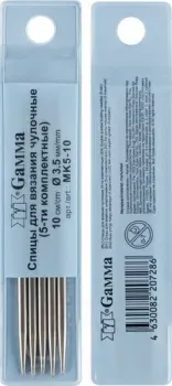 Gamma 5-ти компл. MK5-10 сталь d 3.5 мм 10 см 5 шт под никель