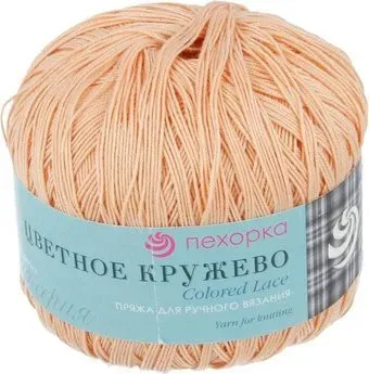 Пехорка Цветное кружево 50 г 475 м №099 (абрикос)