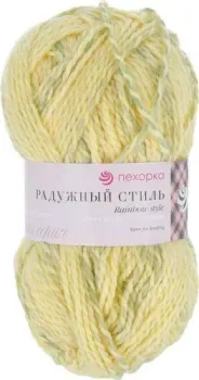 Пехорка Радужный Стиль 100 г 200 м №1039 (мулине св.желтый/салатовый)