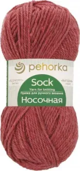 Пехорка Носочная 100 г 200 м №816 (красный меланж)