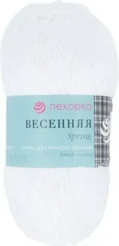 Пехорка Весенняя 100 г 250 м №001 (белый)