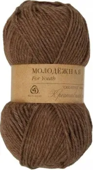 Пехорка Молодежная 200 г 280 м №517 (коричневый меланж)