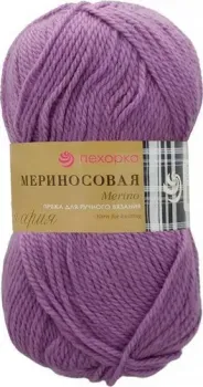 Пехорка Мериносовая 100 г 200 м №389 (св.фиалка)