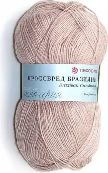 Пехорка Кроссбред Бразилии 100 г 500 м №374 (розовый беж)