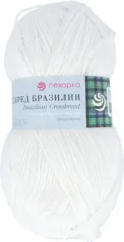 Пехорка Кроссбред Бразилии 100 г 500 м №001 (белый)