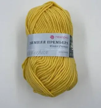 Пехорка Зимняя Премьера 100 г 150 м №053 (св.желтый)