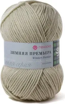 Пехорка Зимняя Премьера 100 г 150 м №043 (суровый лен)