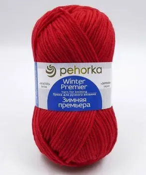 Пехорка Зимняя Премьера 100 г 150 м №006 (красный)