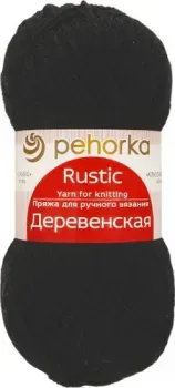 Пехорка Деревенская 100 г 250 м №002 (черный)