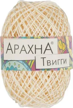 Arachna Twiggy 50 г 80 м №01 (молочный)