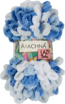 Arachna Baby Lazy 100 г 8.5 м №05 (белый/серый/синий/голубой)