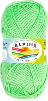 Alpina Yarn Tommy 50 г 130 м №035 (яр.салатовый)