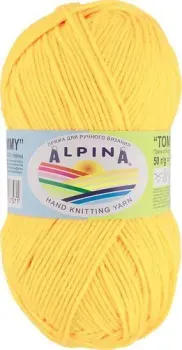 Alpina Yarn Tommy 50 г 130 м №006 (желтый)