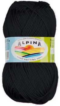Alpina Yarn Tommy 50 г 130 м №001 (черный)