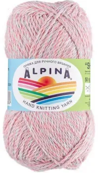 Alpina Yarn Shebby 50 г 150 м №08 (коралловый/голубой)