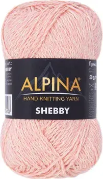 Alpina Yarn Shebby 50 г 150 м №07 (кремовый/коралловый)