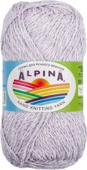 Alpina Yarn Shebby 50 г 150 м №04 (белый/сиреневый)