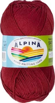 Alpina Yarn Sati 50 г 170 м №180 (бордовый)