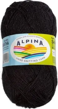 Alpina Yarn Samantha 50 г 160 м №08 (черный)